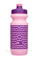 Фляга 0,6 Green Cycle STRIPES с большим соском, pink nipple/ purple cap/ pink bottle